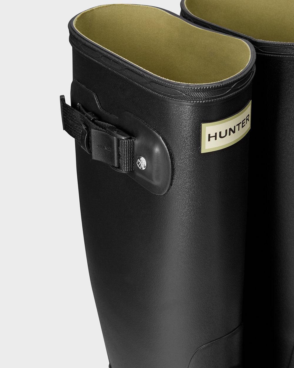 Galochas Largas Hunter Feminina Pretas - Huntress Leg - 06CGFZUTL